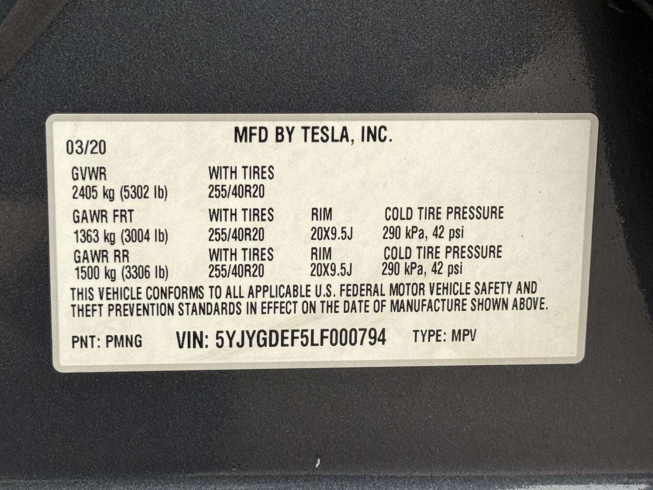 Tesla Model Y Long Range AWD 2020