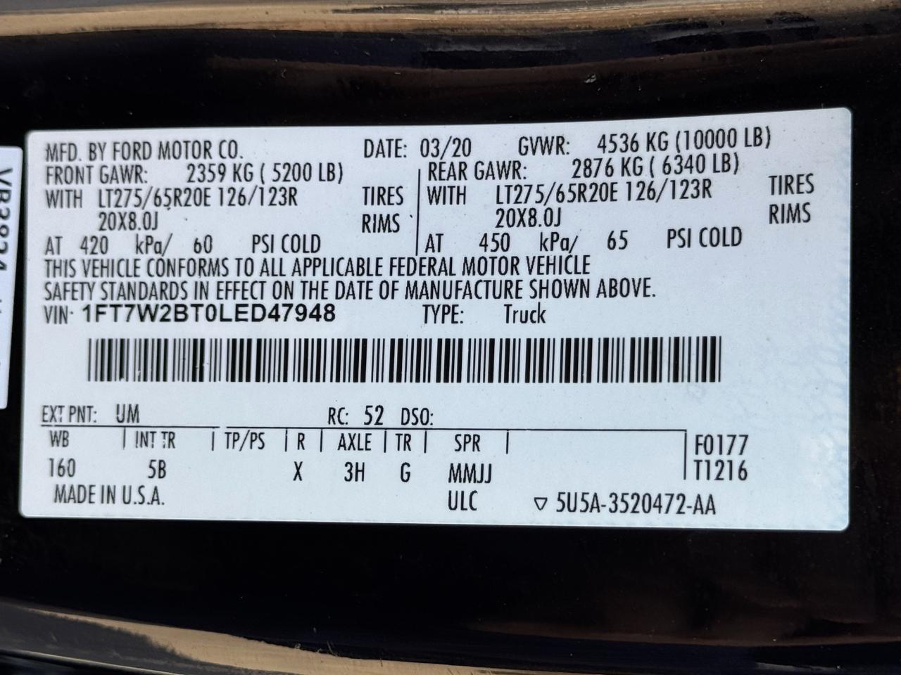 Ford Super Duty F-250 SRW  2020