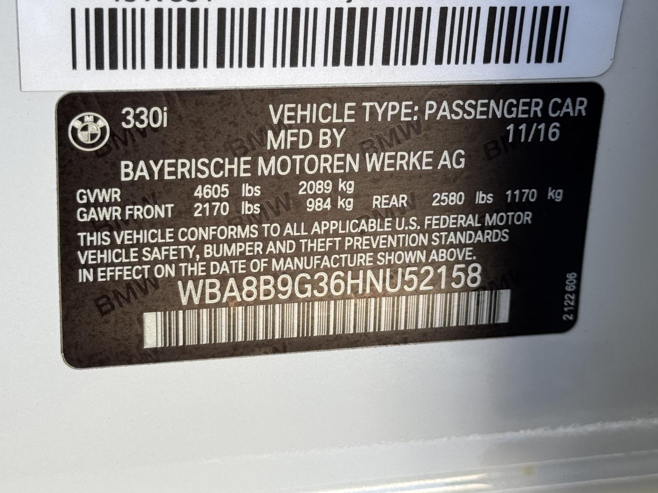 BMW 3 Series  2017