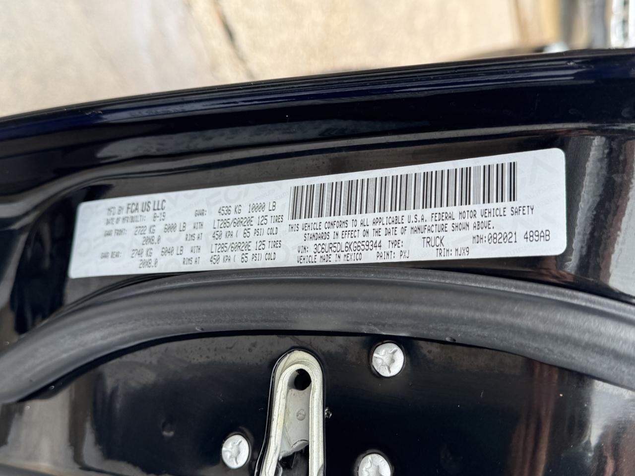 RAM 2500  2019