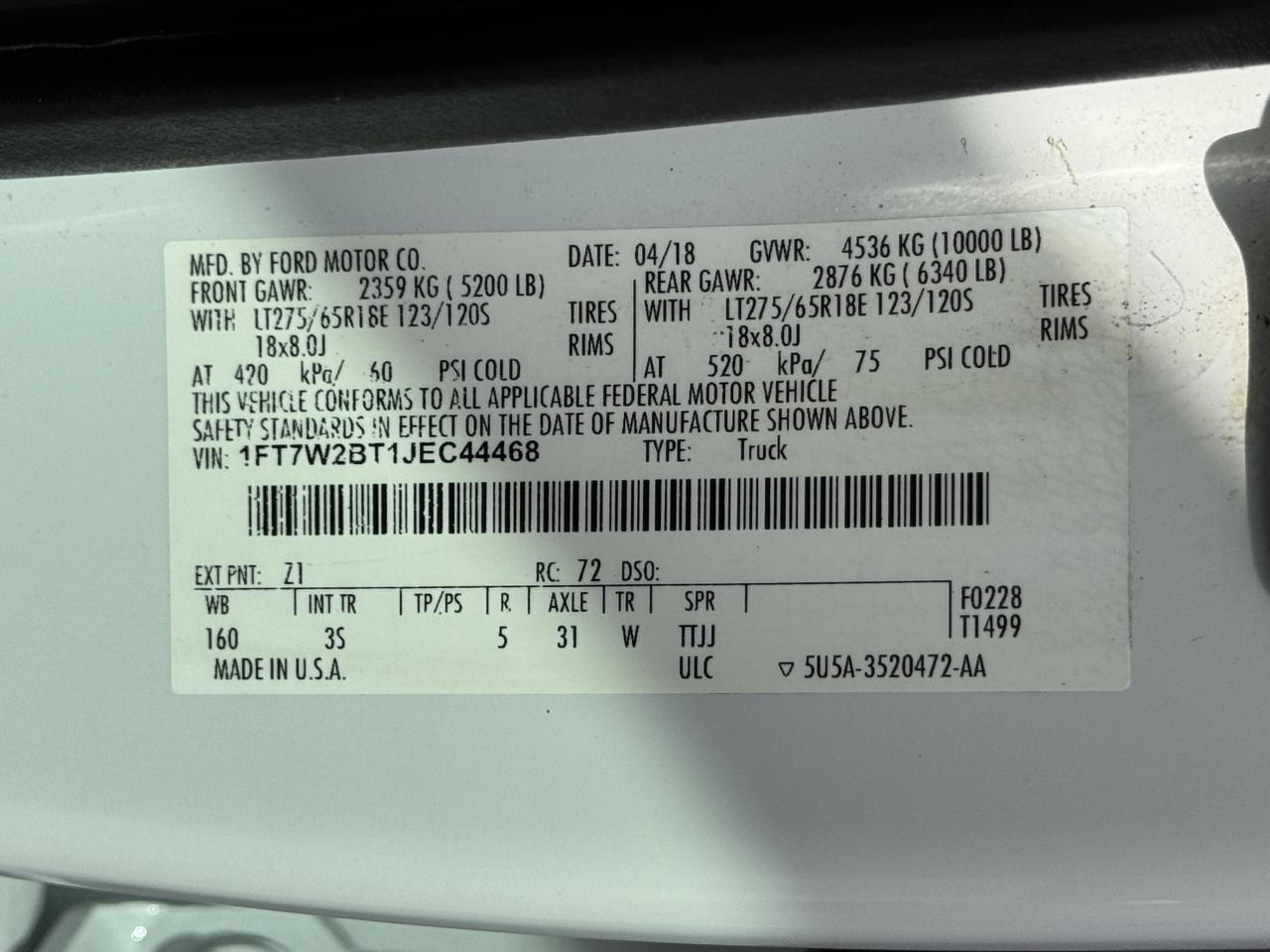 Ford Super Duty F-250 SRW  2018