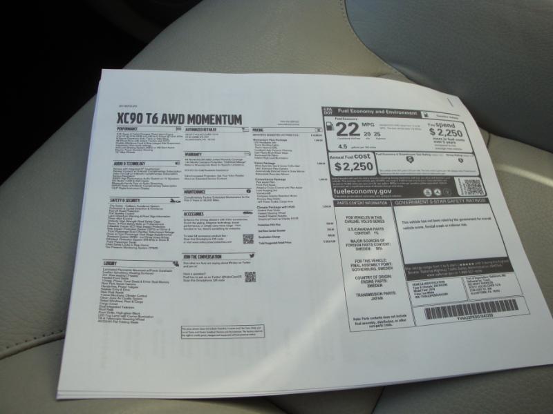 Volvo XC90 T6 Momentum AWD 2016
