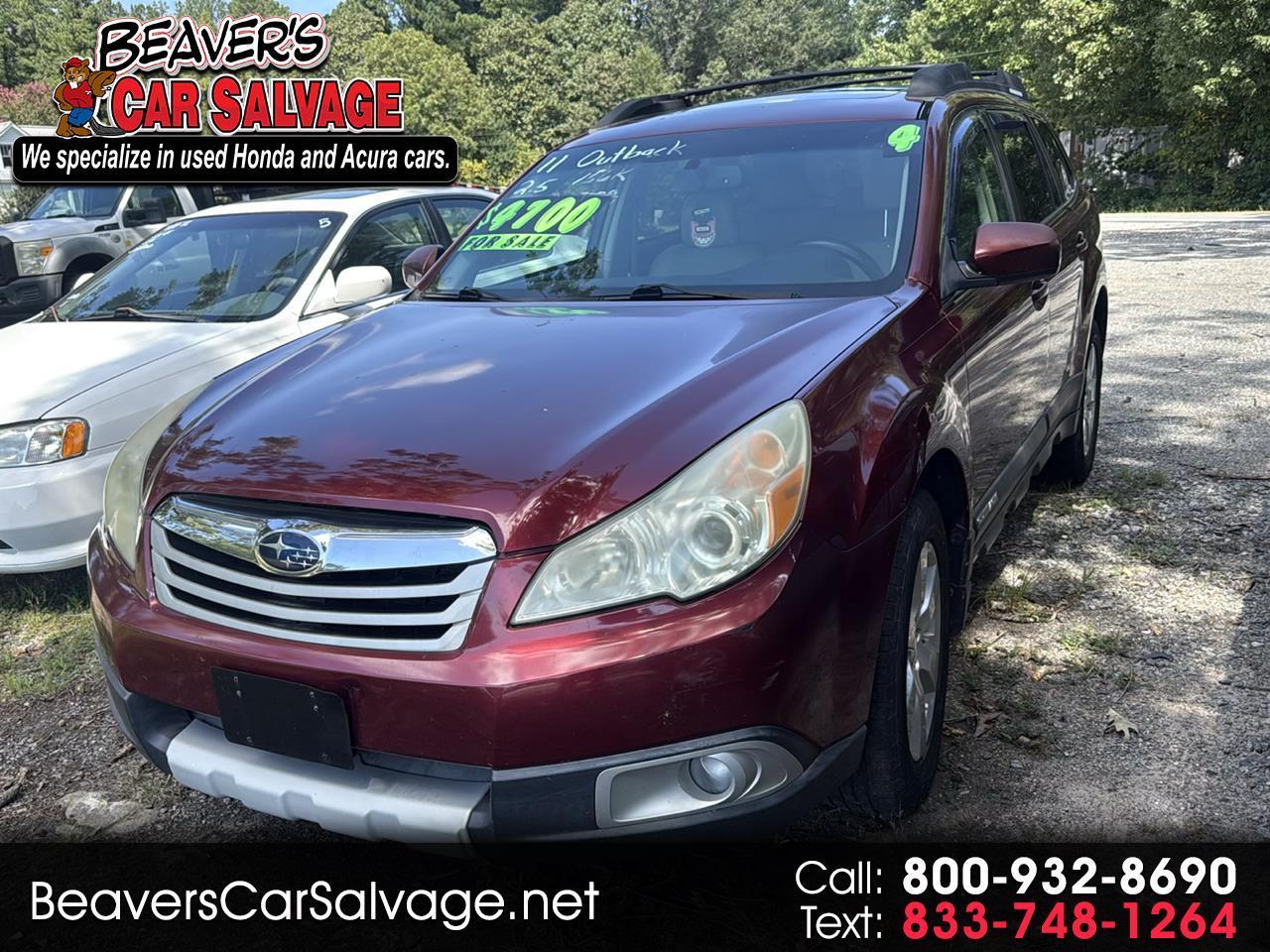2011 Subaru Outback 4dr Wgn H4 Auto 2.5i Limited Pwr Moon