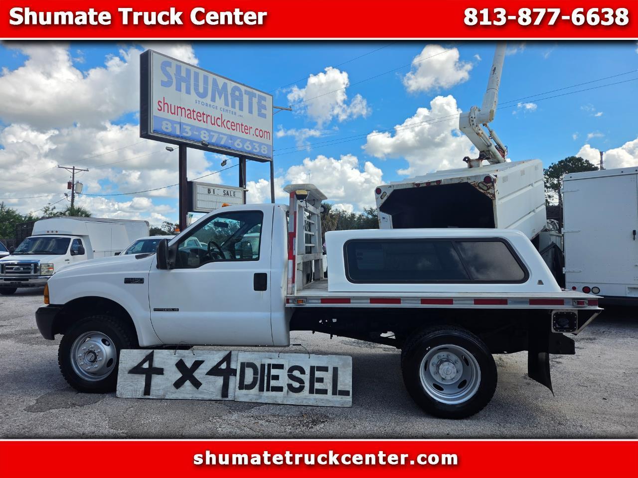 2000 Ford F-450 4x4 9 FT. Flatbed 7.3 Diesel