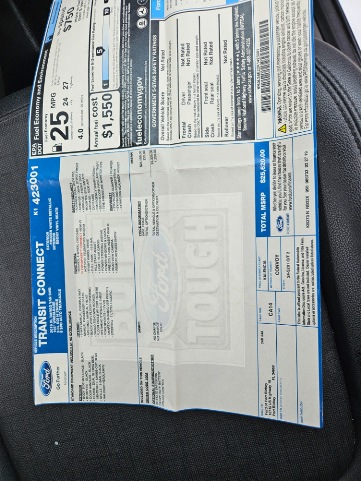 Ford Transit Connect XL Cargo Van 2019 Ford Transit Connect XL Cargo Van 2019