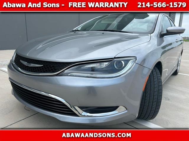Silver 2016 Chrysler 200 Limited Sedan FWD Sedan Front-Wheel Drive 9-Speed Automatic