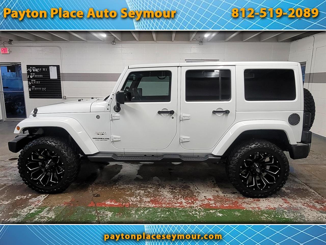 Used 2017 Jeep Wrangler Unlimited Sahara 4x4 for Sale in Seymour