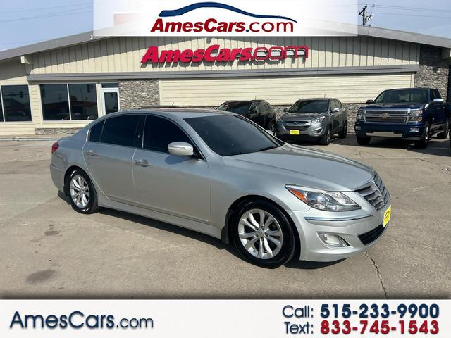 Silver 2013 Hyundai Genesis 3.8 RWD Sedan Rear-Wheel Drive Automatic