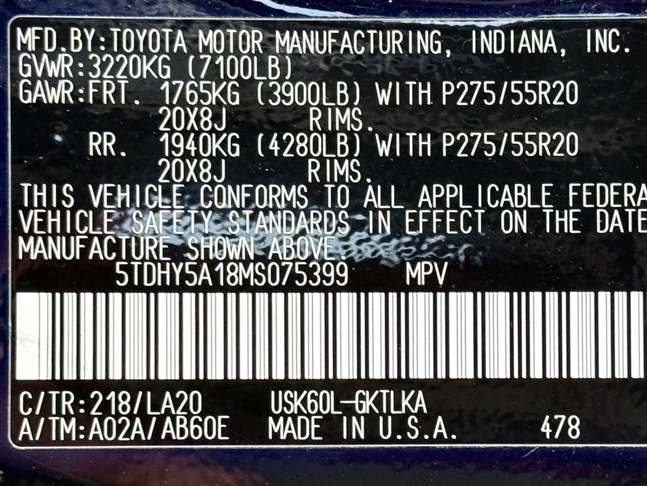 Toyota Sequoia  2021