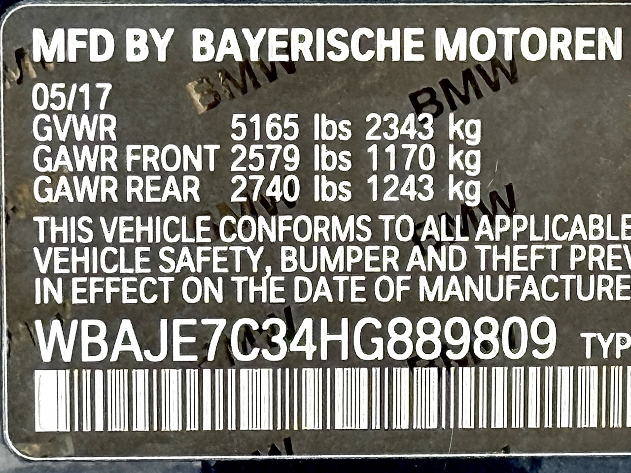 BMW 5 Series  2017 BMW 5 Series  2017