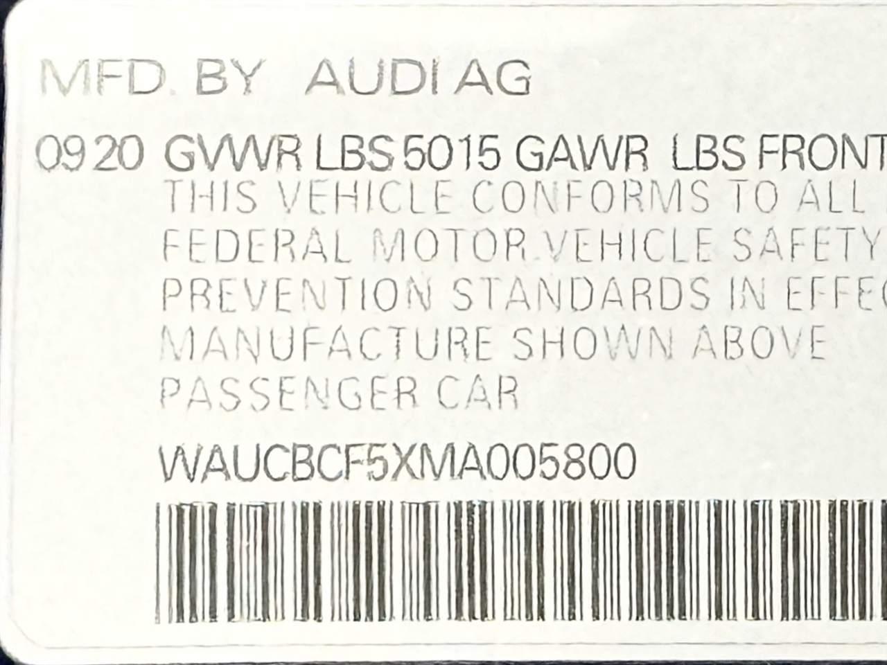 Audi A5 Sportback  2021