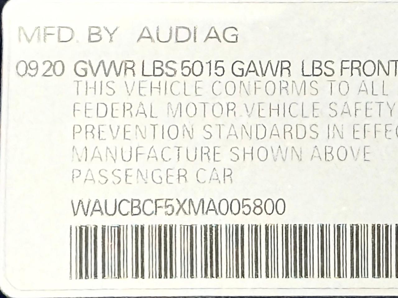 Audi A5 Sportback  2021