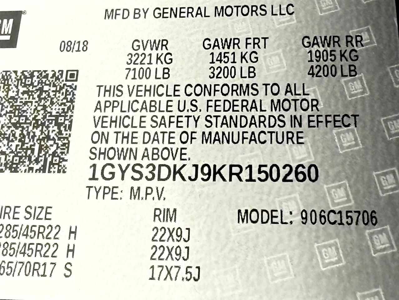 Cadillac Escalade  2019