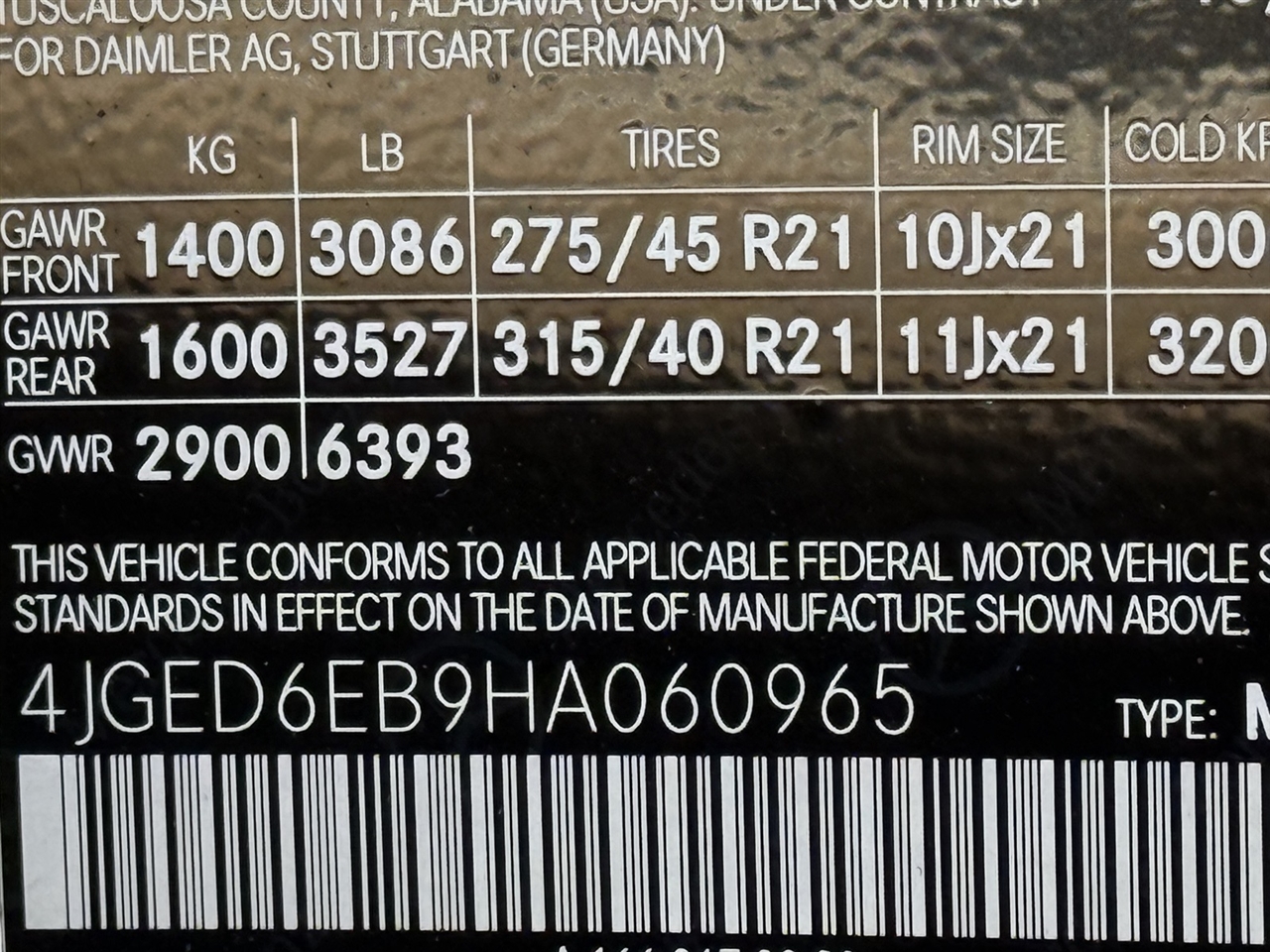 Mercedes-Benz GLE  2017