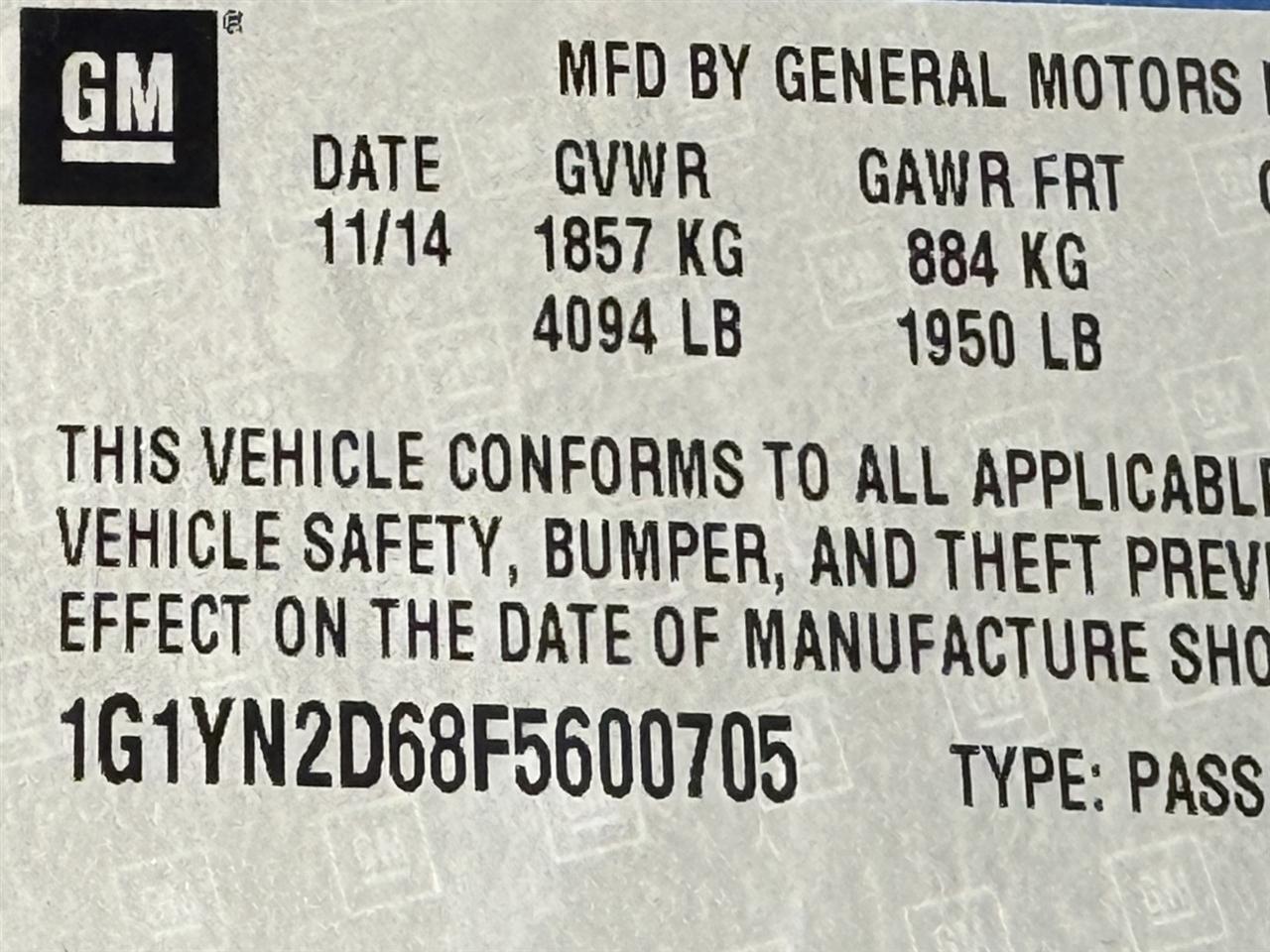 Chevrolet Corvette  2015