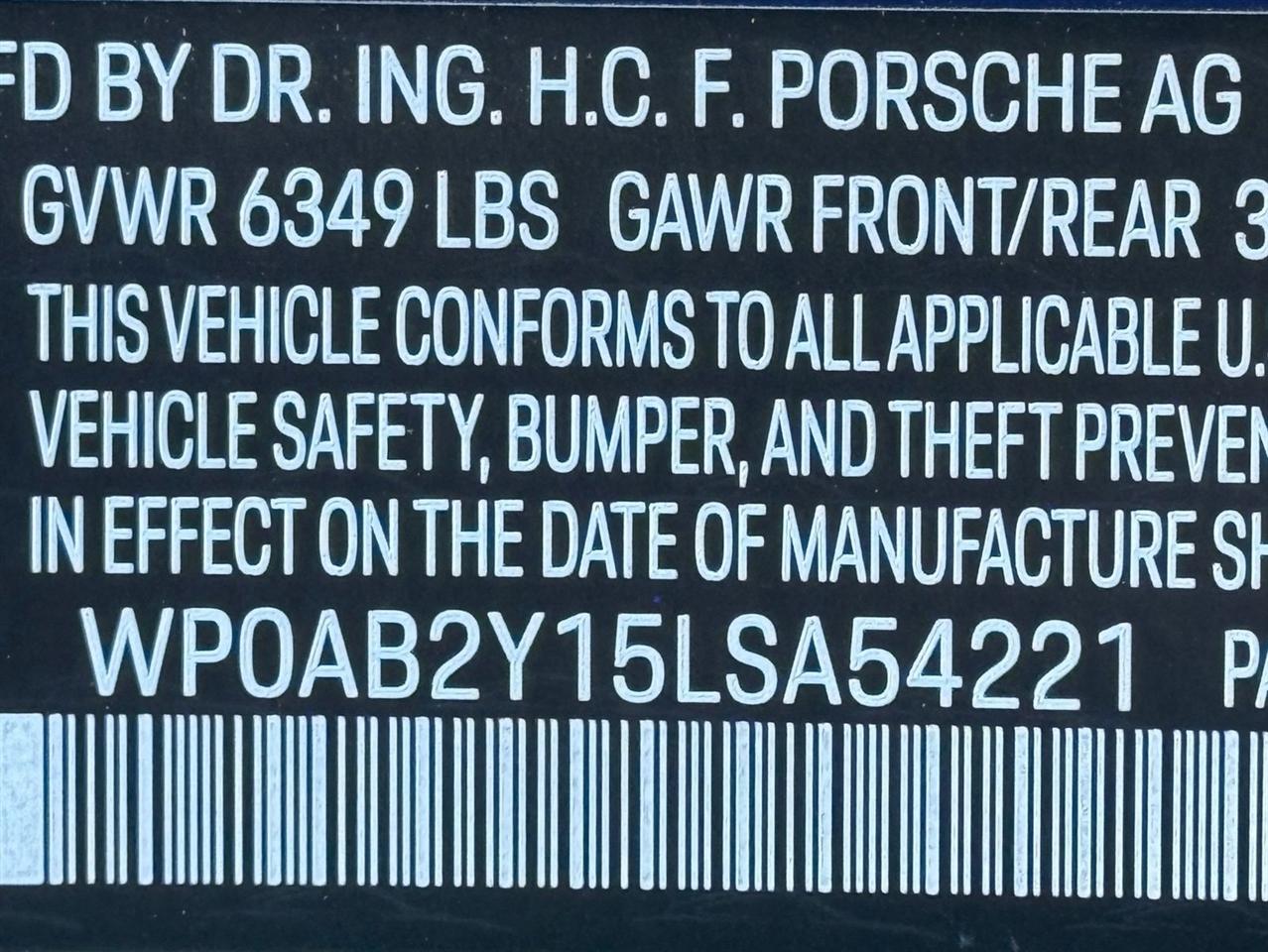 Porsche Taycan  2020