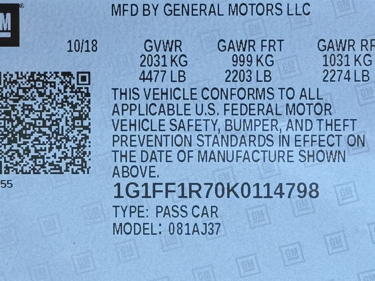 Chevrolet Camaro  2019