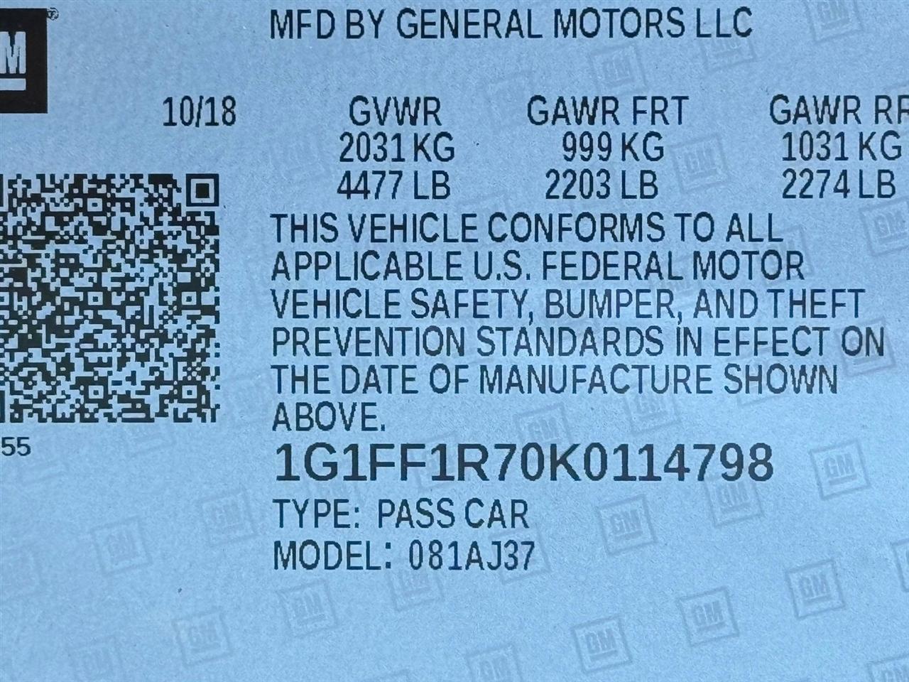 Chevrolet Camaro  2019