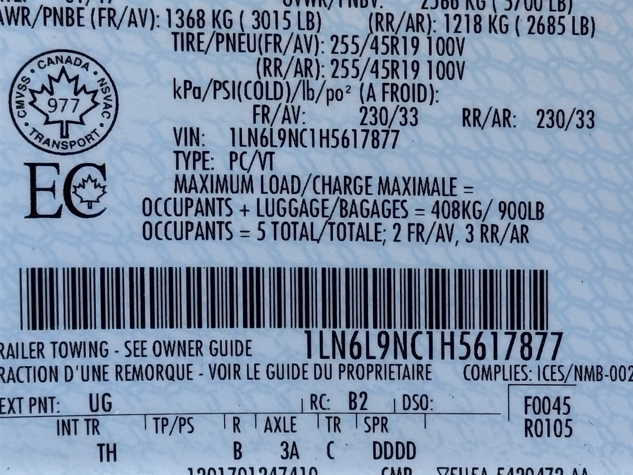 Lincoln Continental  2017