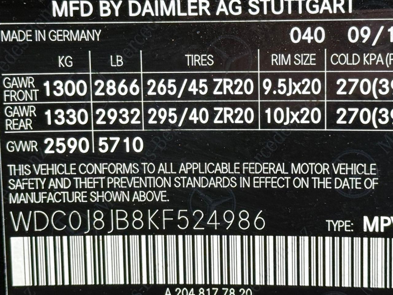 Mercedes-Benz GLC  2019