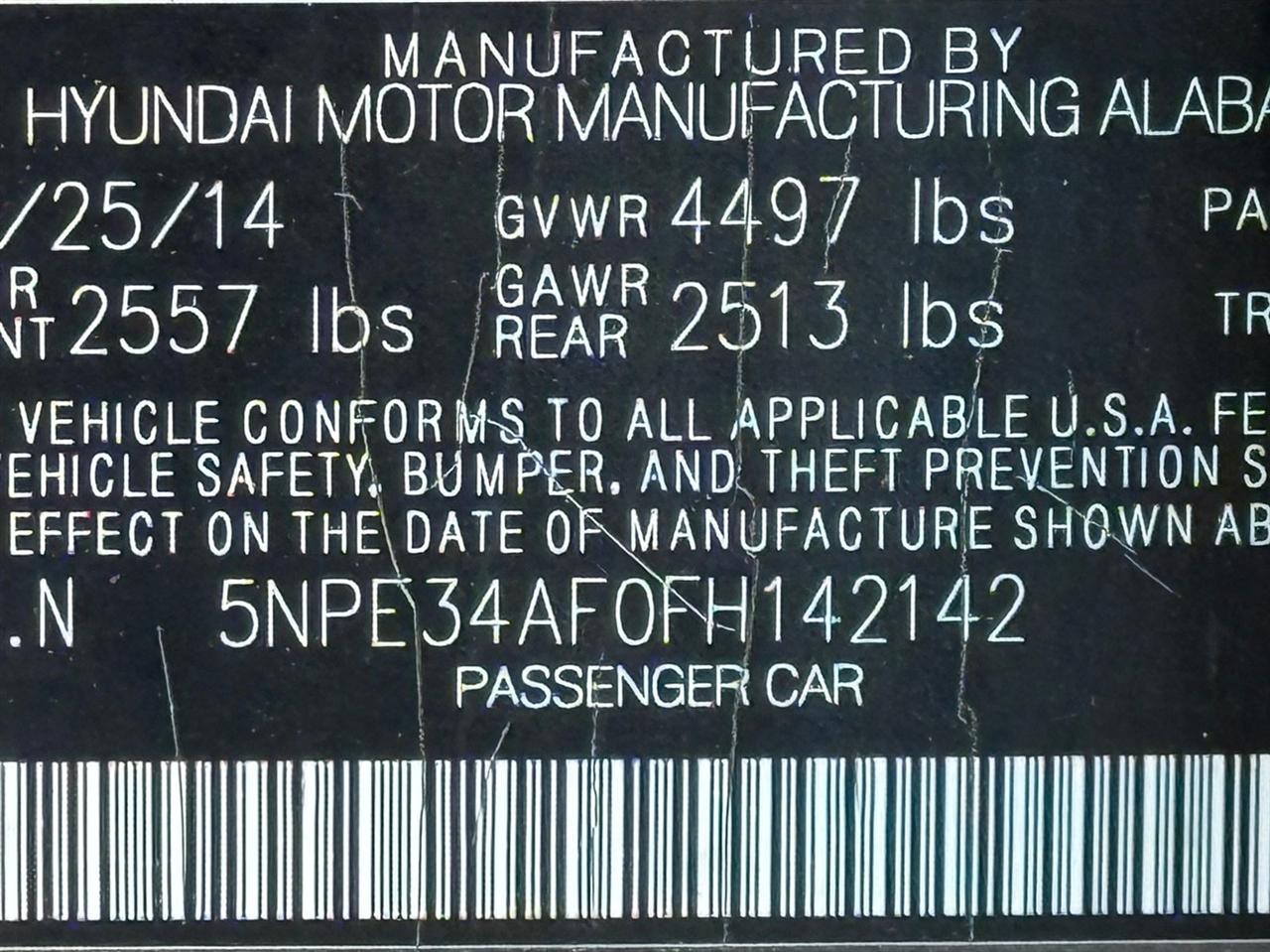 Hyundai Sonata  2015