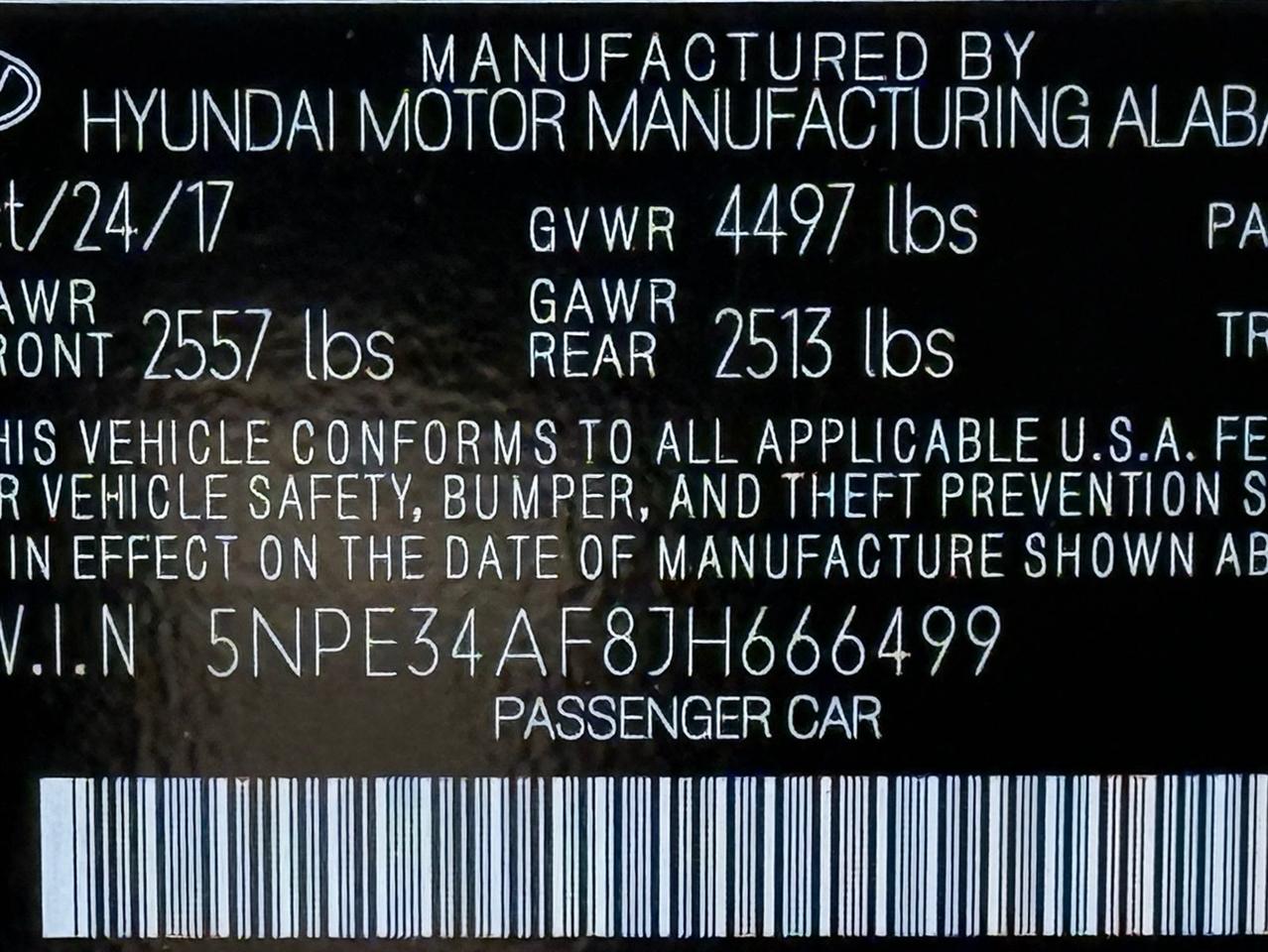 Hyundai Sonata  2018