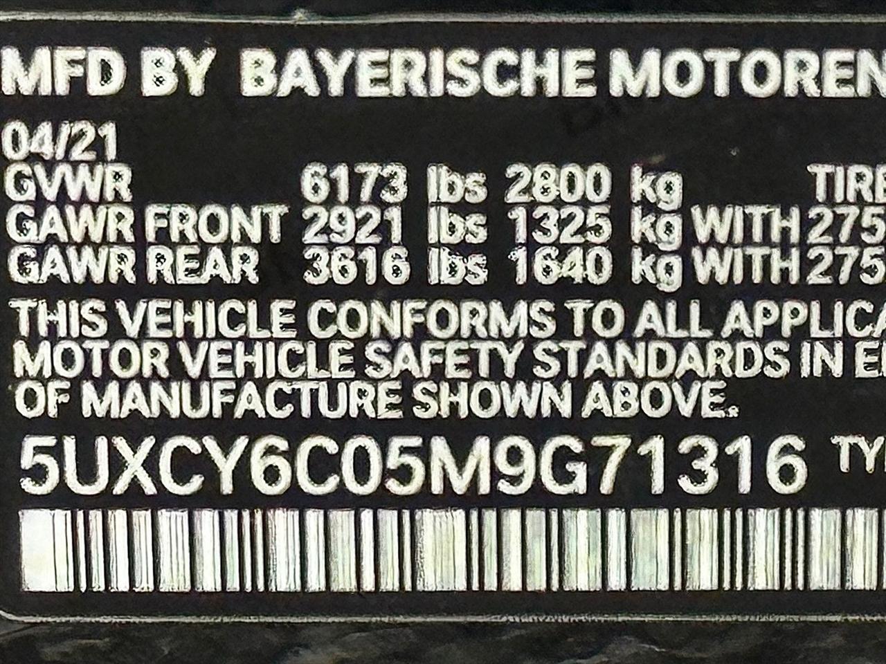 BMW X6  2021