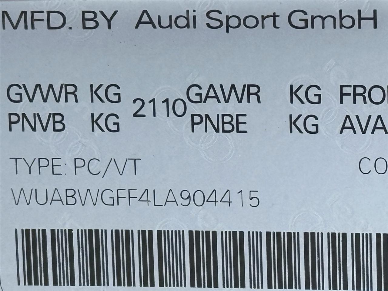 Audi RS 3 Sedan  2020