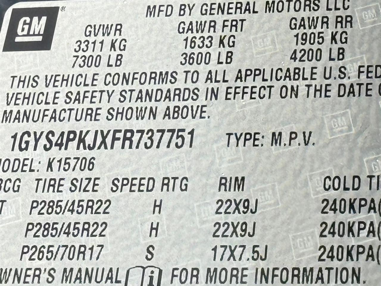 Cadillac Escalade  2015