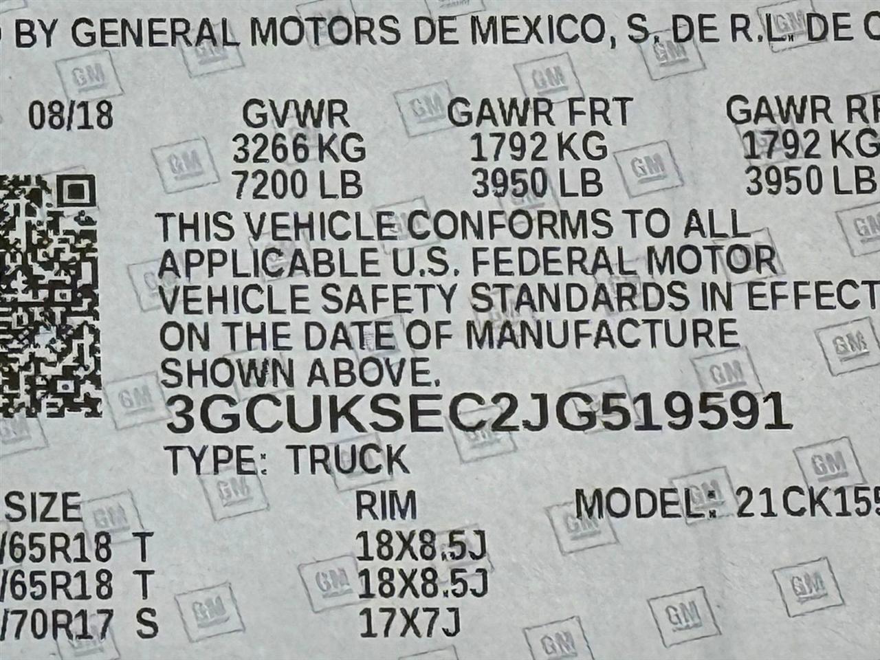 Chevrolet Silverado 1500  2018