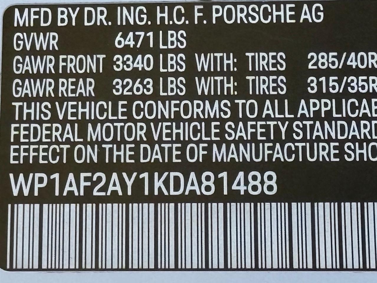 Porsche Cayenne  2019