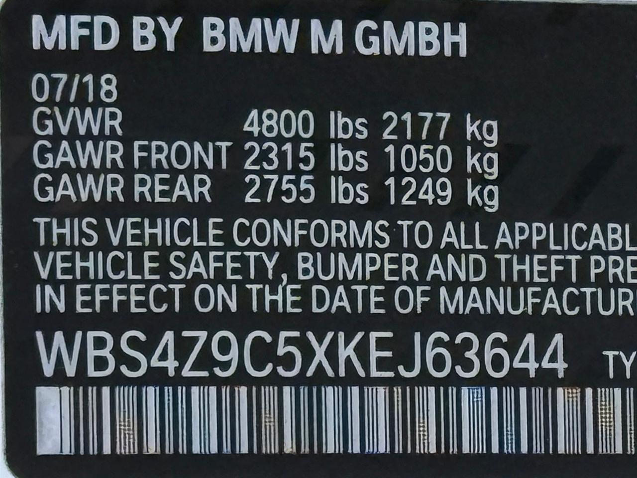 BMW M4  2019