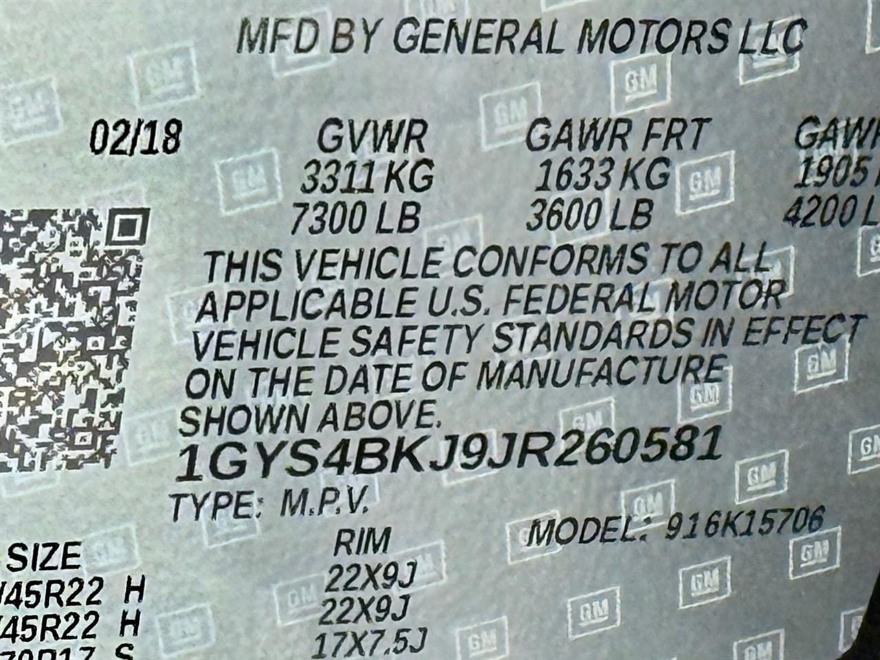 Cadillac Escalade  2018