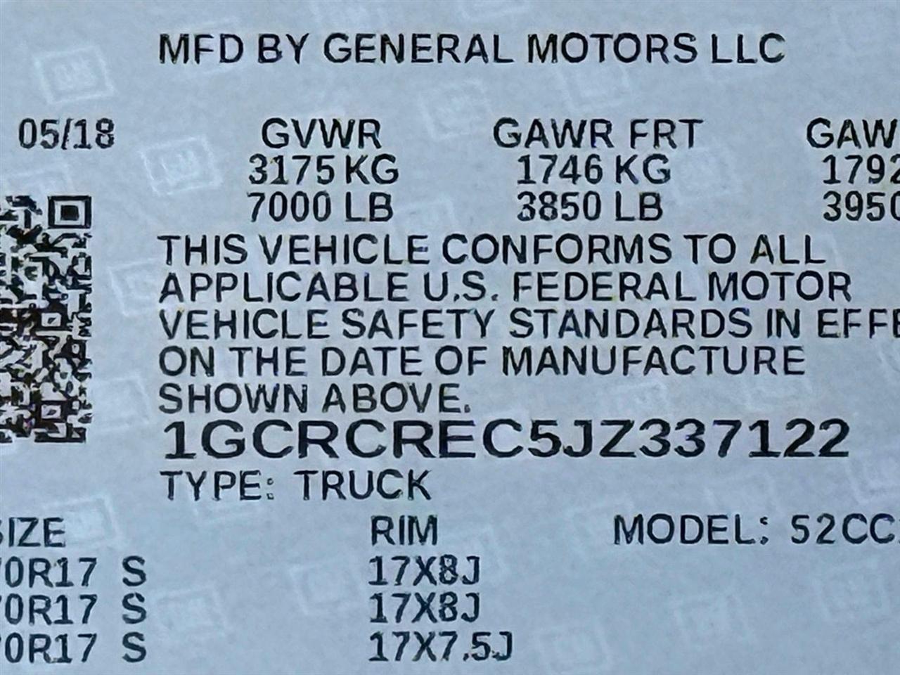 Chevrolet Silverado 1500  2018