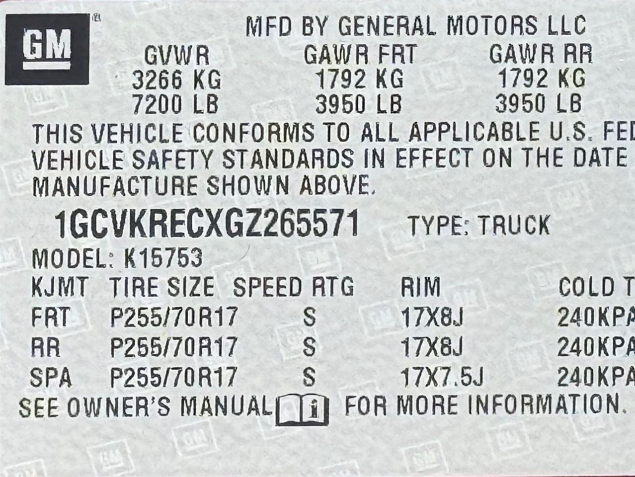 Chevrolet Silverado 1500  2016