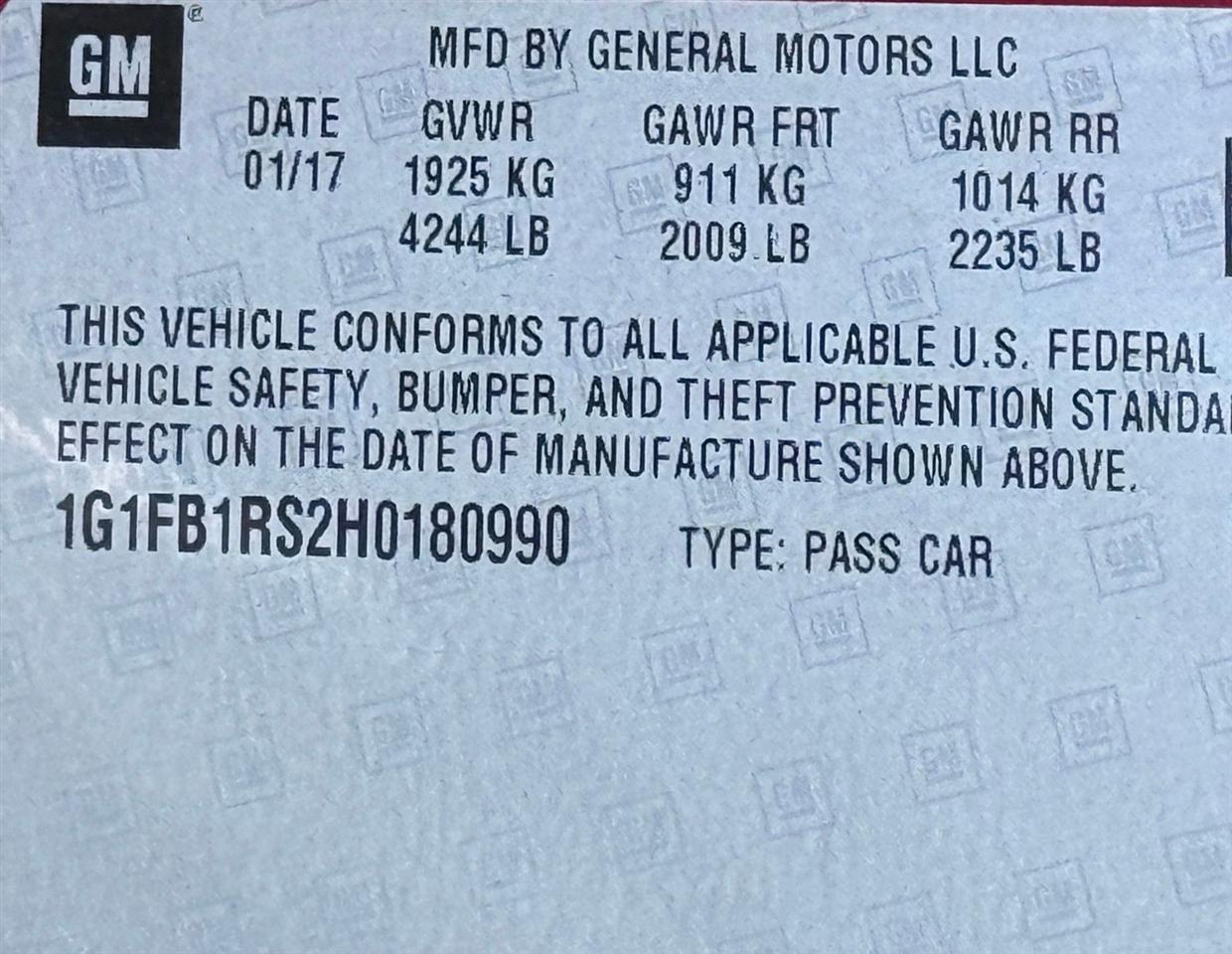 Chevrolet Camaro  2017