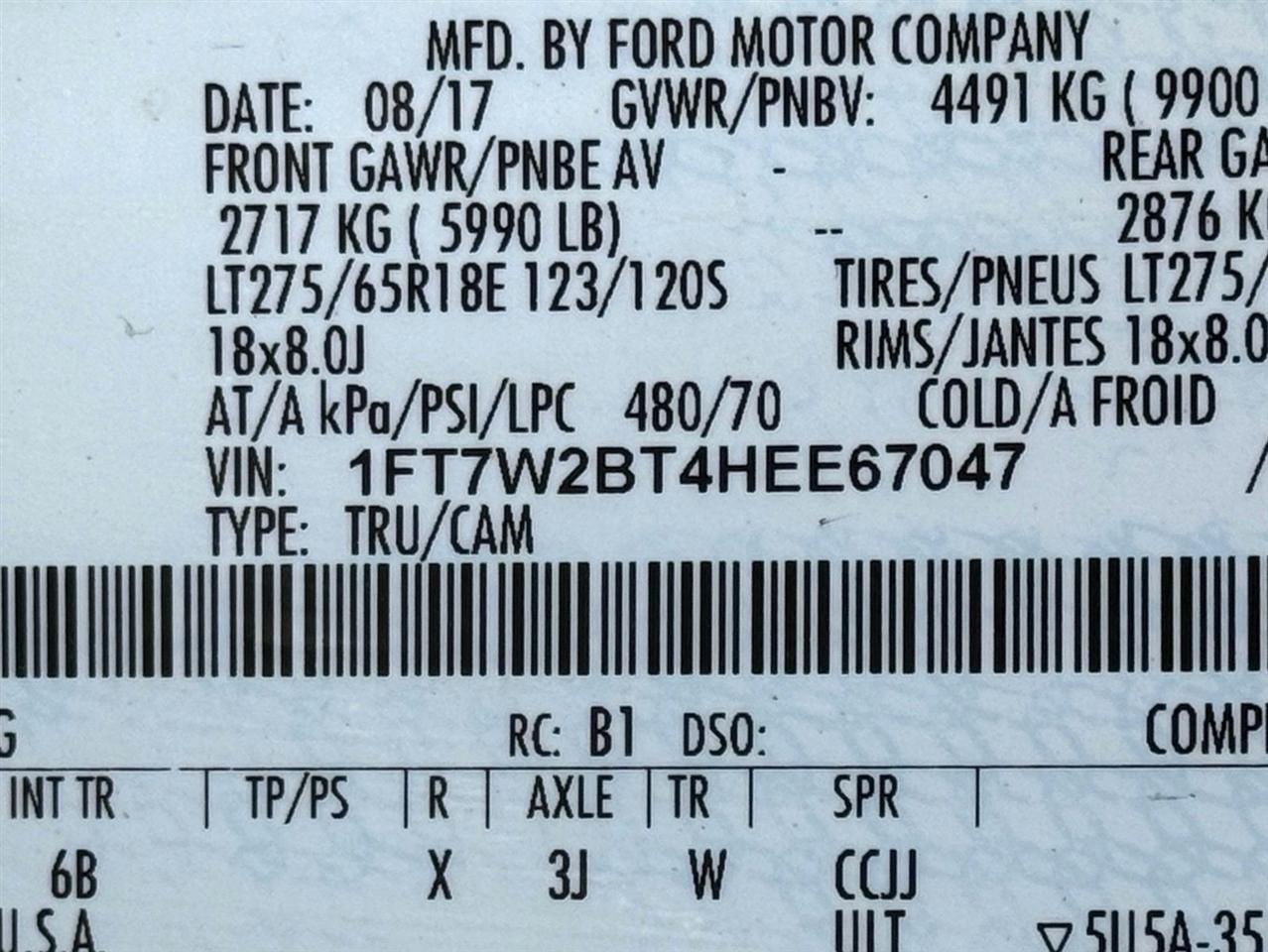 Ford Super Duty F-250 SRW  2017