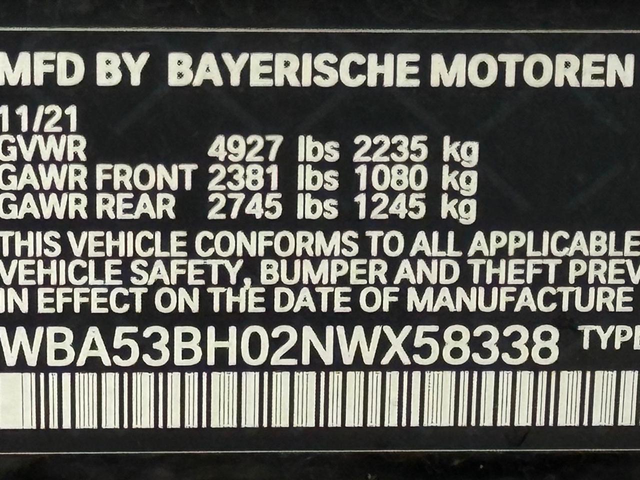 BMW 5 Series  2022