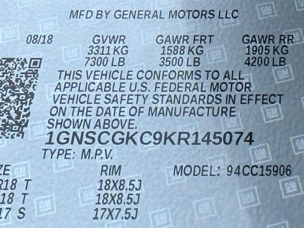 Chevrolet Suburban  2019