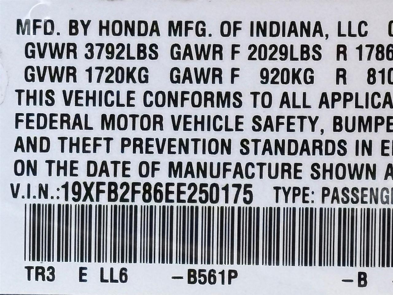 Honda Civic Sedan  2014