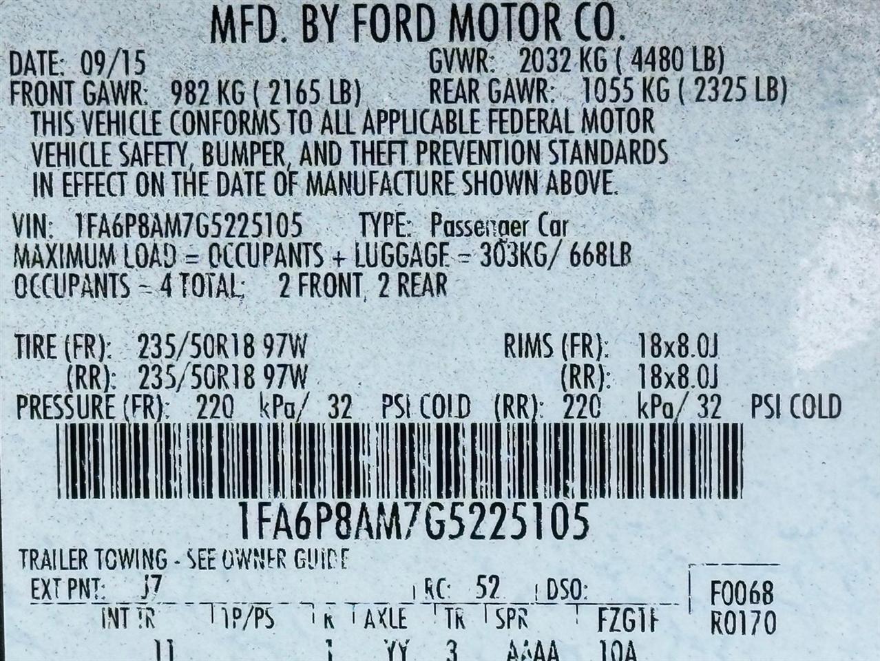 Ford Mustang  2016