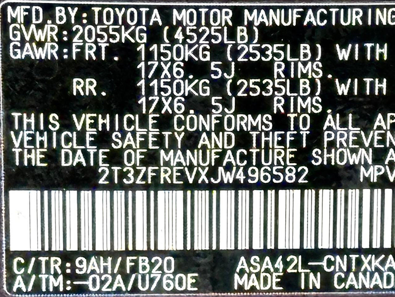 Toyota RAV4  2018
