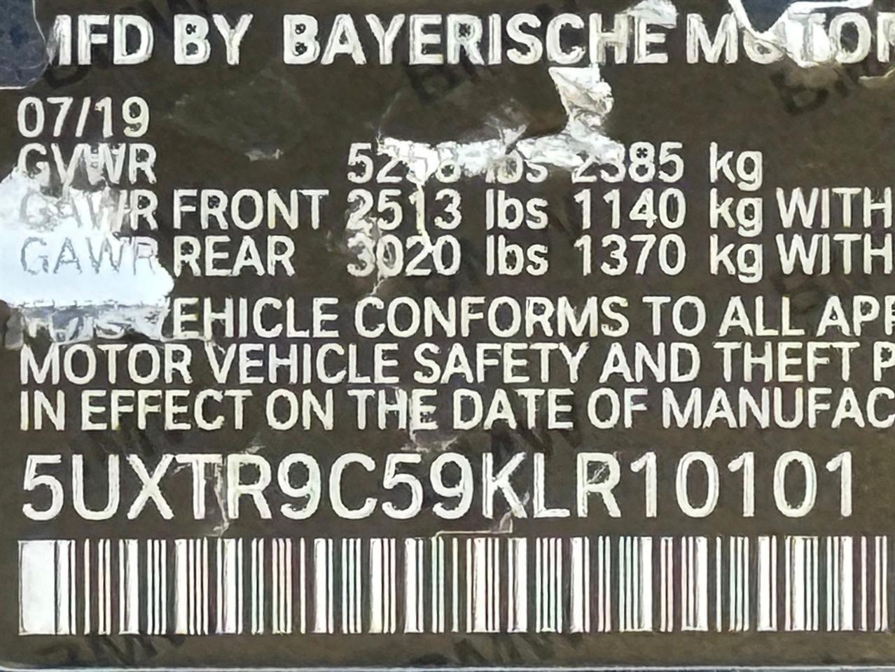BMW X3  2019