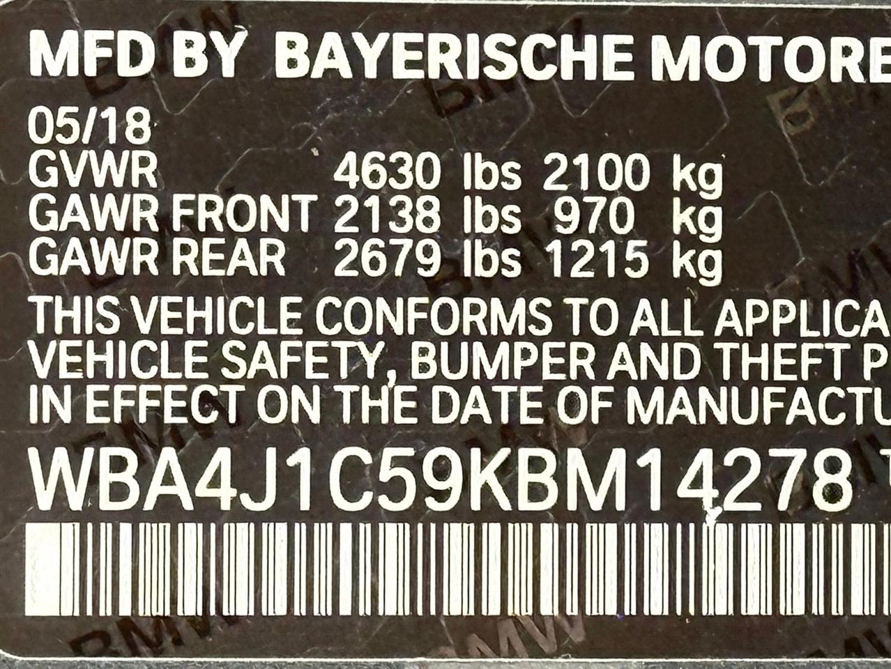 BMW 4 Series  2019