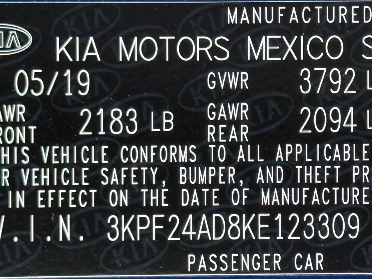 Kia Forte  2019