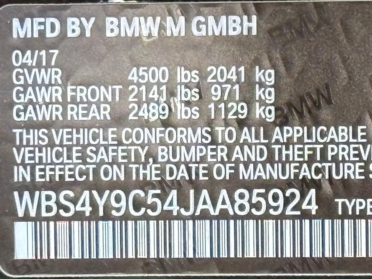BMW M4  2018