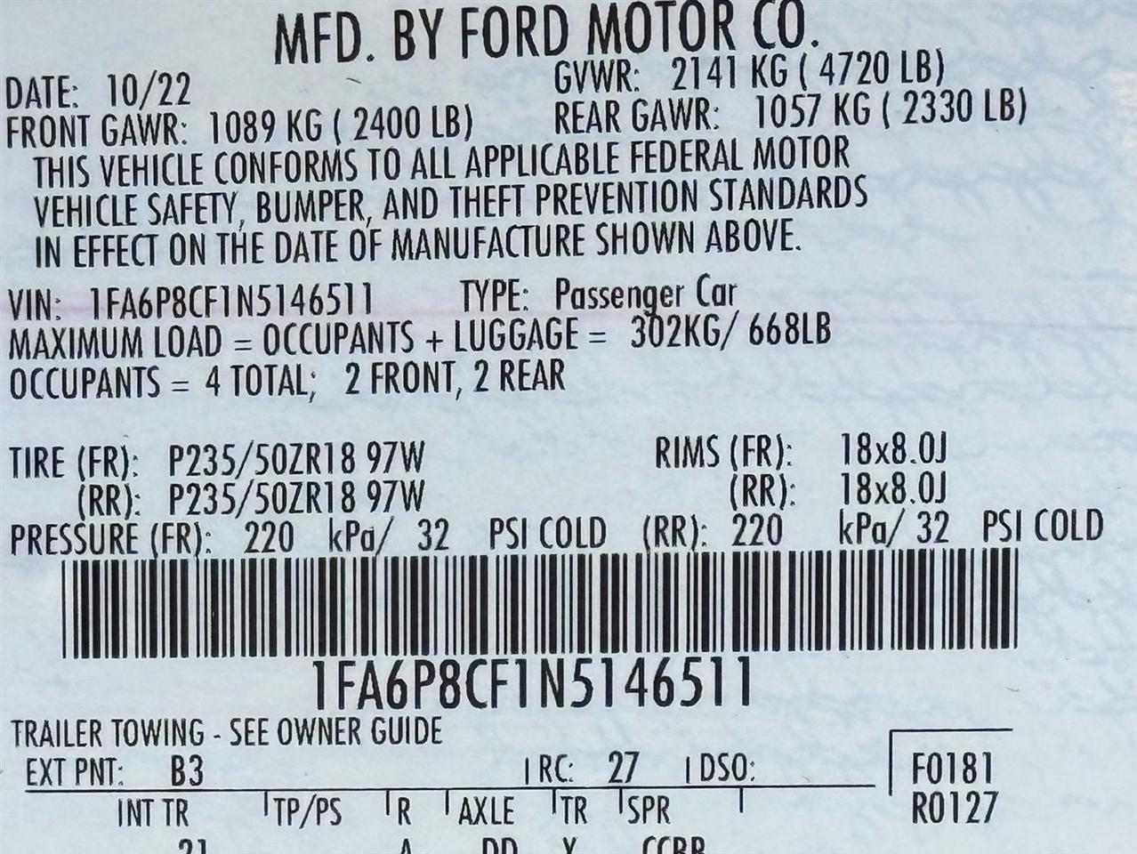Ford Mustang  2022