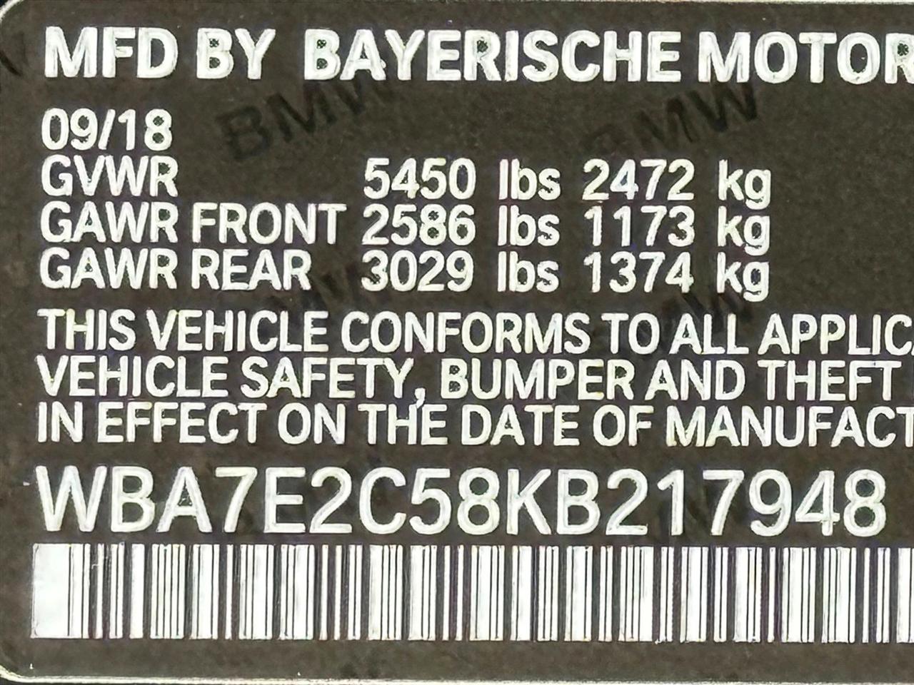 BMW 7 Series  2019