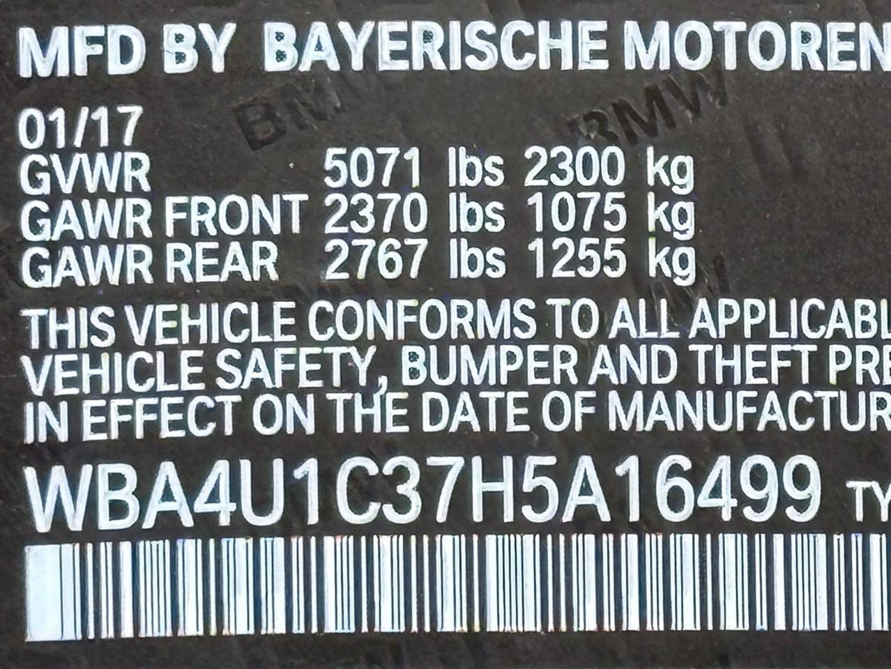 BMW 4 Series  2017