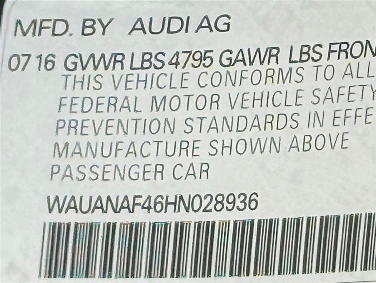 Audi A4  2017